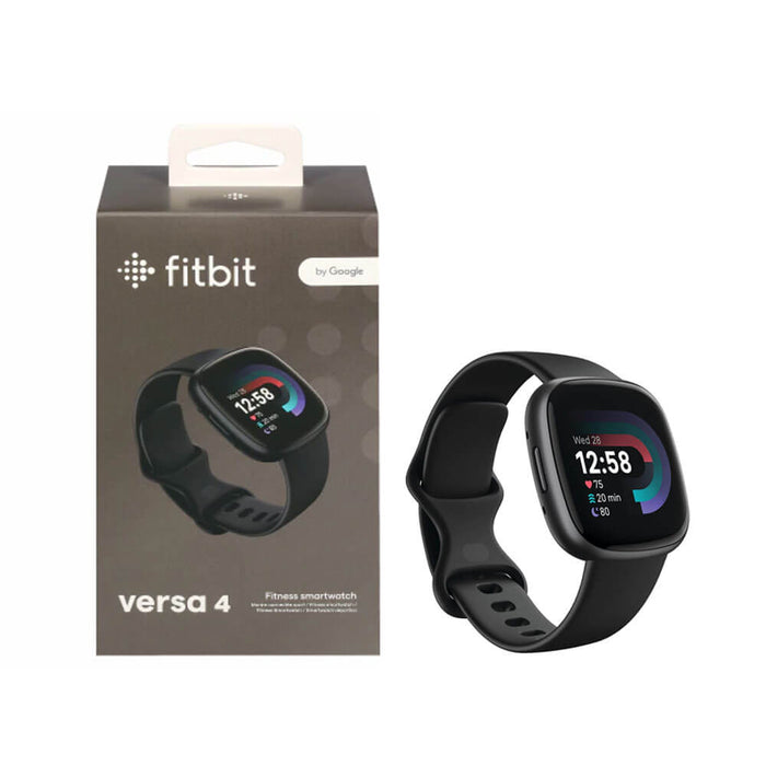 Google Fitbit Versa 4 Fitness Smartwatch - Black - Paksell.pk