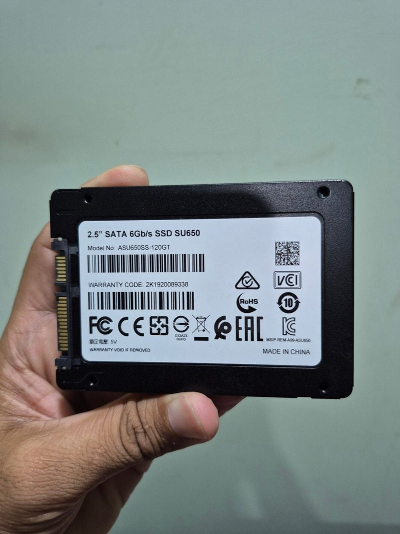 ADATA 120GB SSD SU650 Solid State Drive for Laptop PC - Used - Paksell.pk