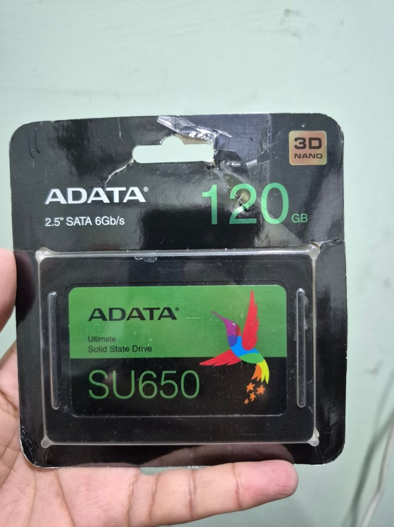 ADATA 120GB SSD SU650 Solid State Drive for Laptop PC - Used - Paksell.pk