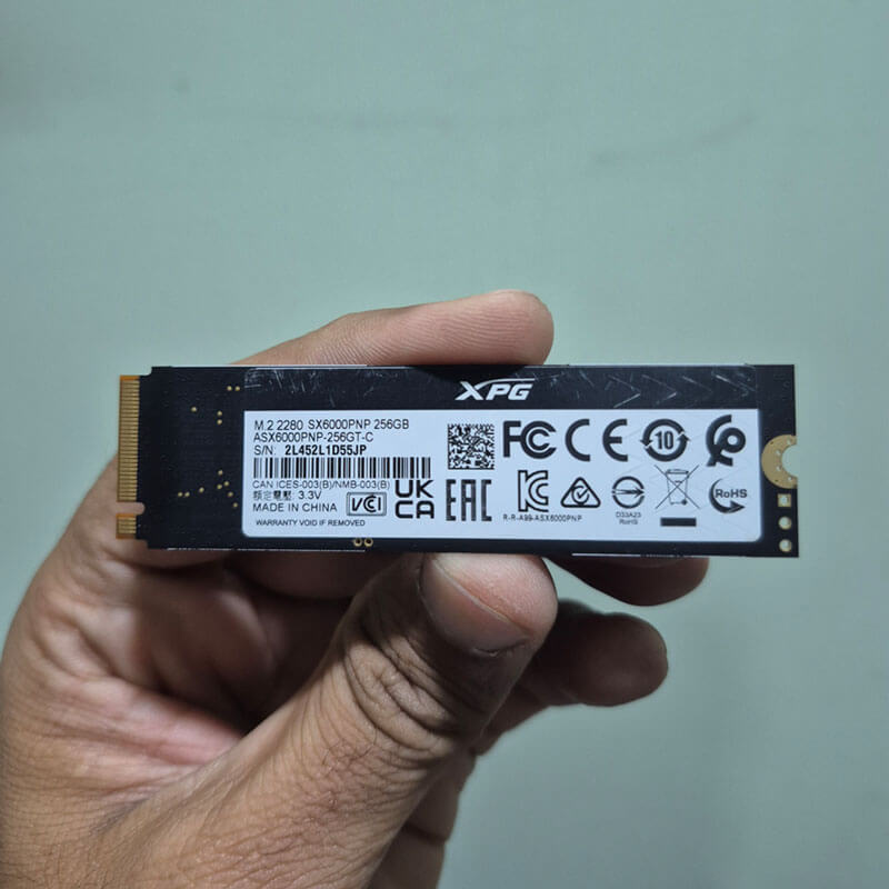 ADATA XPG SX6000 Pro 256GB NVMe PCIE SSD - Used - Paksell.pk