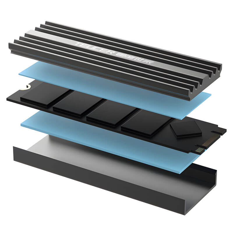 Aluminum Heatsink for NVME NGFF M.2 2280 SSD Cooler - Paksell.pk