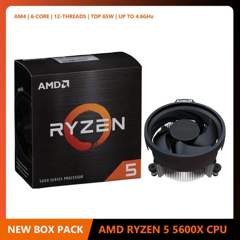 5600x Amd 5th Gen Ryzen AMD Ryzen 5600X With Cooler (Box Packed