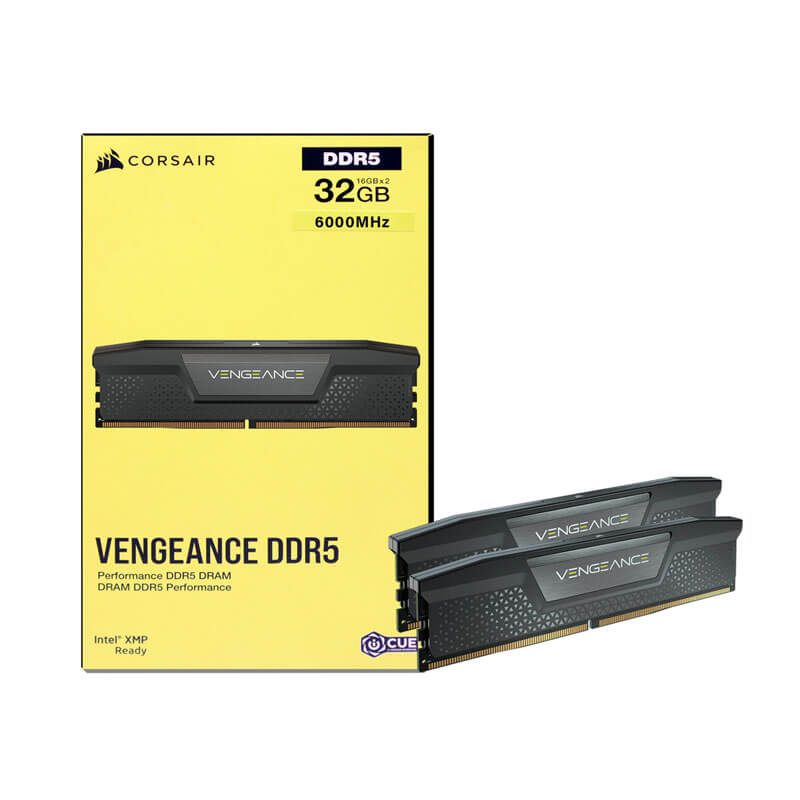 Corsair Vengeance DDR5 RAM 32GB (2x16GB) 6000MHz CL36 – Black - Paksell.pk
