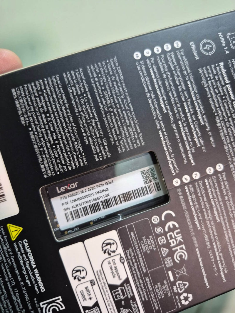Lexar NM620 NVMe SSD 2TB PCIe 3x4 Up to 3500MB/s - Used - Paksell.pk
