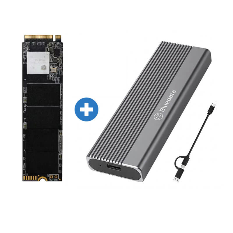 Portable External SSD Eclosure + 500GB 1TB NVMe SSD - Paksell.pk