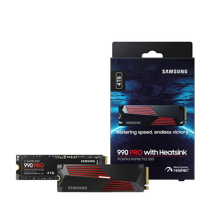 Samsung 990 Pro 1TB 2TB 4TB SSD with Heatsink speed upto 7450MBs - Paksell.pk
