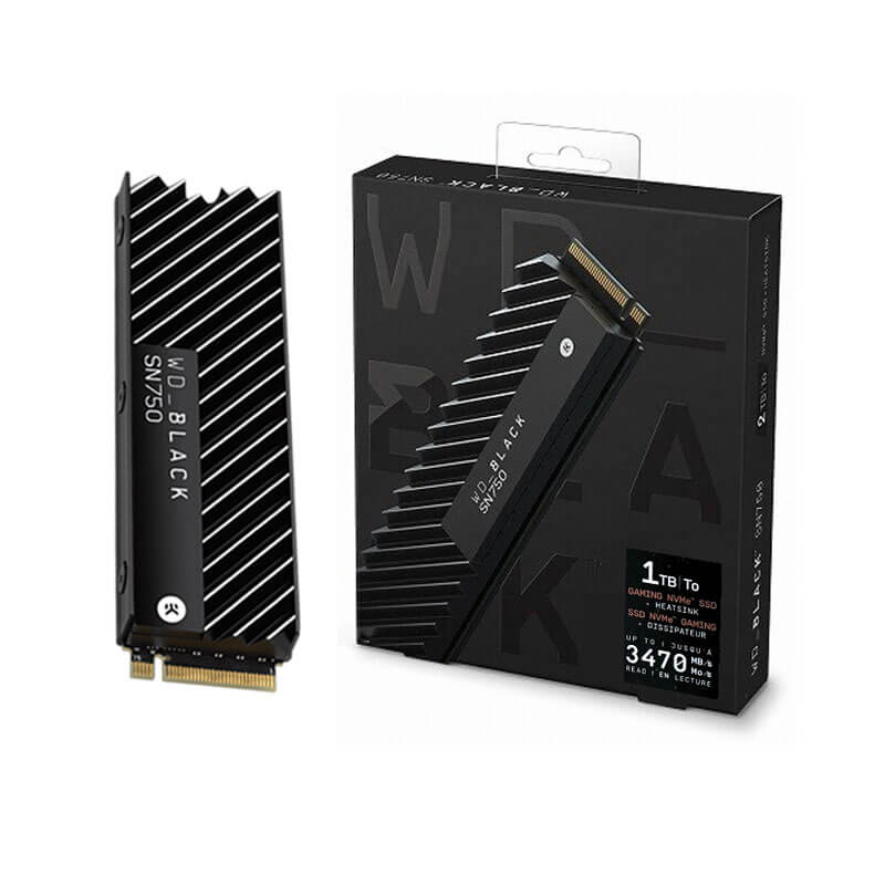 WD Black SN750 with Heatsink 1TB NVMe SSD price in Pakistan