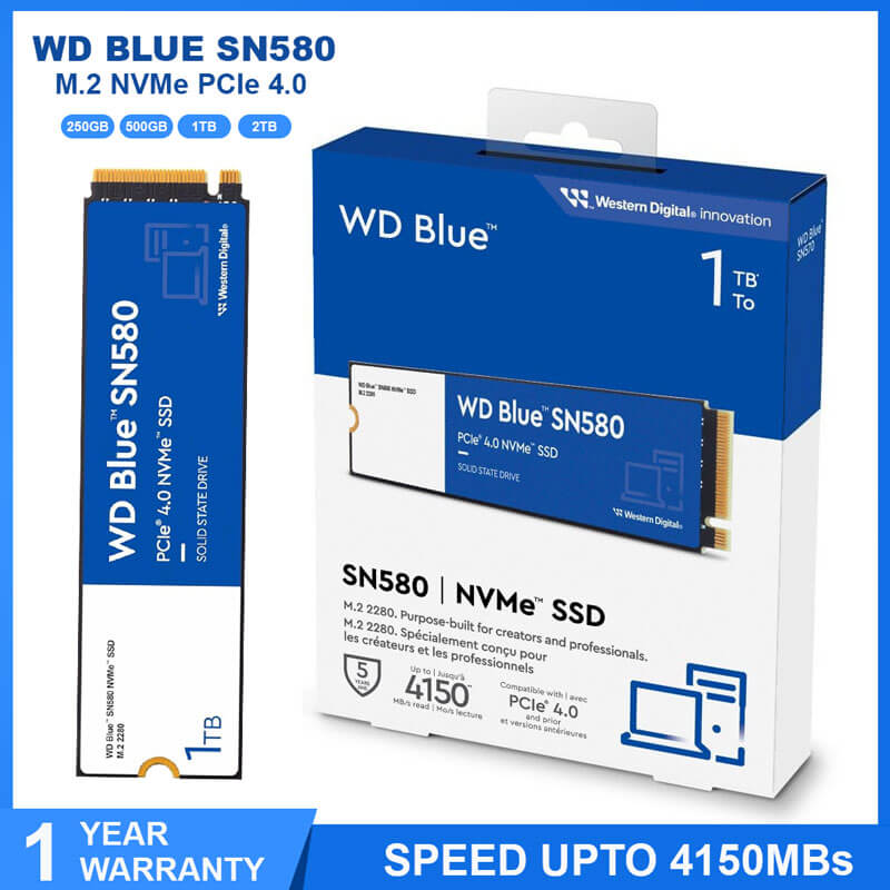 WD Blue SN580 2TB NVMe SSD またし M.2 2280