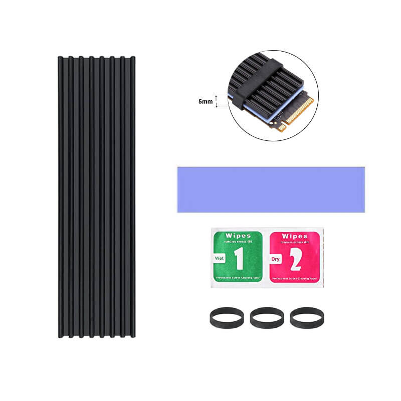 Aluminum Heatsink for NVME NGFF M.2 2280 SSD Cooler - Paksell.pk