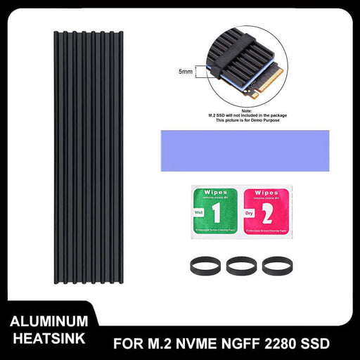 Aluminum Heatsink for NVME NGFF M.2 2280 SSD Cooler - Paksell.pk