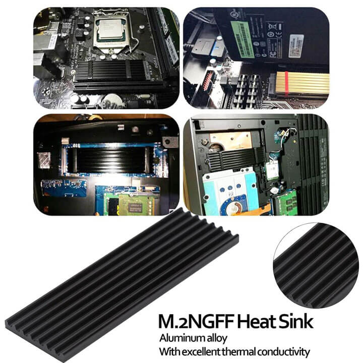 Aluminum Heatsink for NVME NGFF M.2 2280 SSD Cooler - Paksell.pk