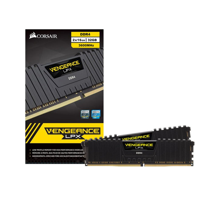 Corsair Vengeance LPX 32GB (2x16GB) DDR4 3600MHz C18 Desktop Memory (RAM)