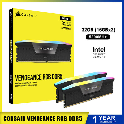 Corsair Vengeance RGB 32GB (16GBx2) 5200MHz DDR5 RAM price in Pakistan Paksell.pk