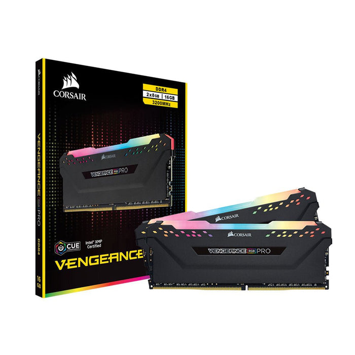 16gb 3200MHz Black Corsair RGB Pro DDR4 RAM