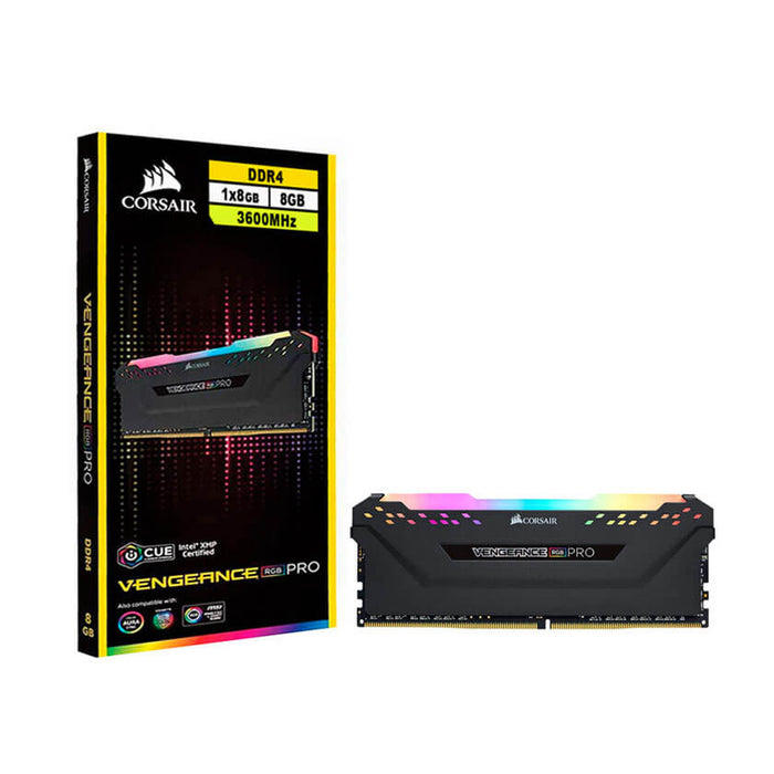 Corsair Vengeance RGB PRO DDR4 RAM 8GB (1x8GB) 3600MHz-Black - Paksell.pk