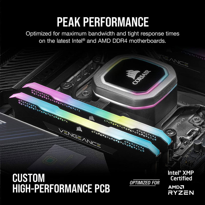 Corsair Vengeance RGB Pro SL 32GB (2x16GB) 3200MHz C16-Black - Paksell.pk