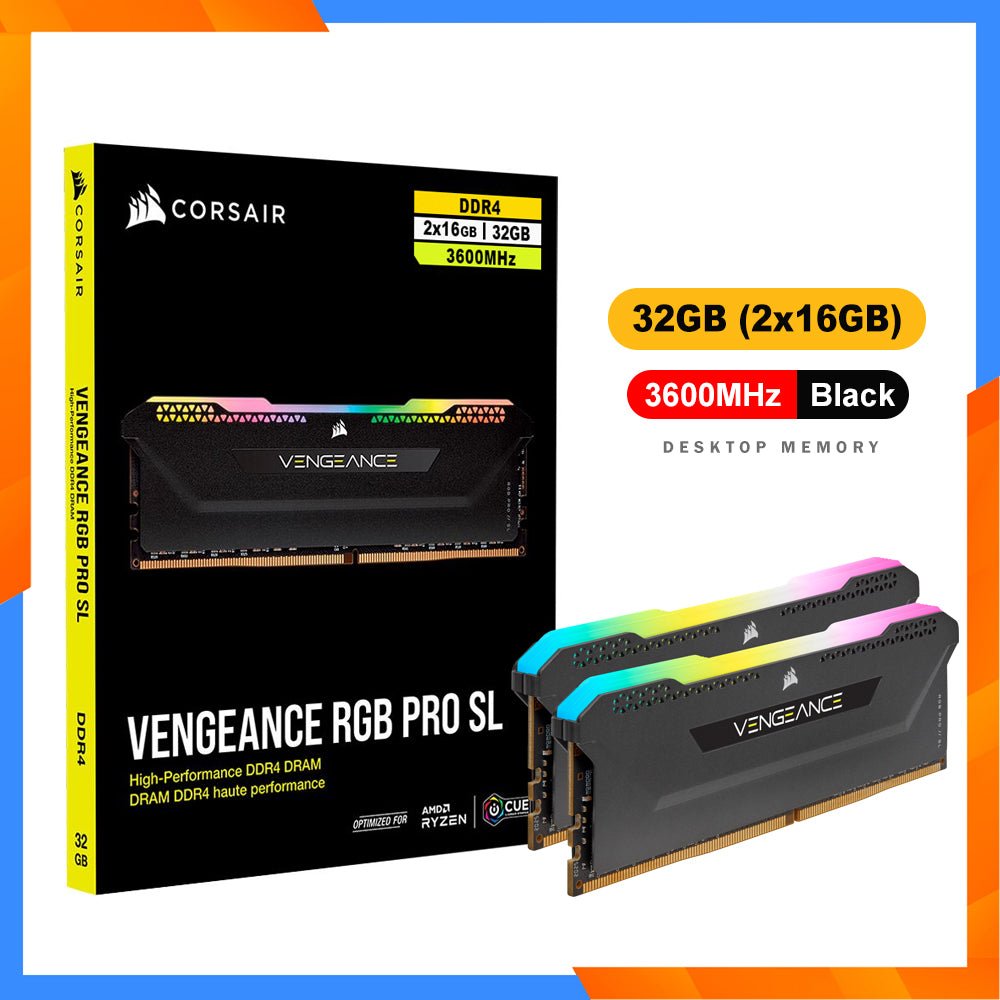 Corsair Vengeance RGB Pro 2x16 GB (32GB) 3600 MHz RAM for Sale in Corsair Vengeance RGB Pro 2x16 GB (32GB) 3600 MHz RAM for Sale in
