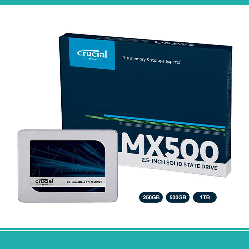 Crucial MX500 250GB 500GB 1TB SATA SSD Hard Drive for Laptop - PakSell