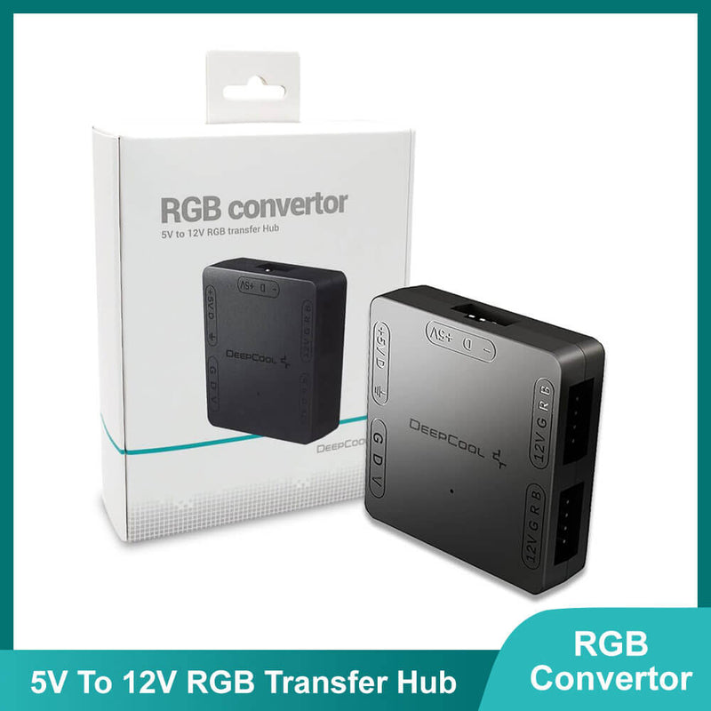 DeepCool RGB Convertor 5V 3 Pin to 12V 4 Pin RGB Transfer Hub - Paksell.pk