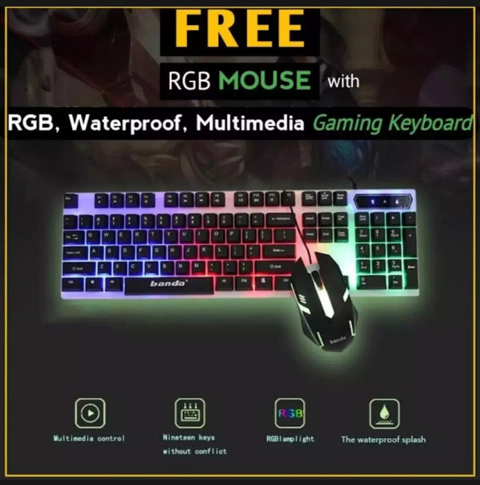 Gaming Keyboard RGB Mechanical Feeling