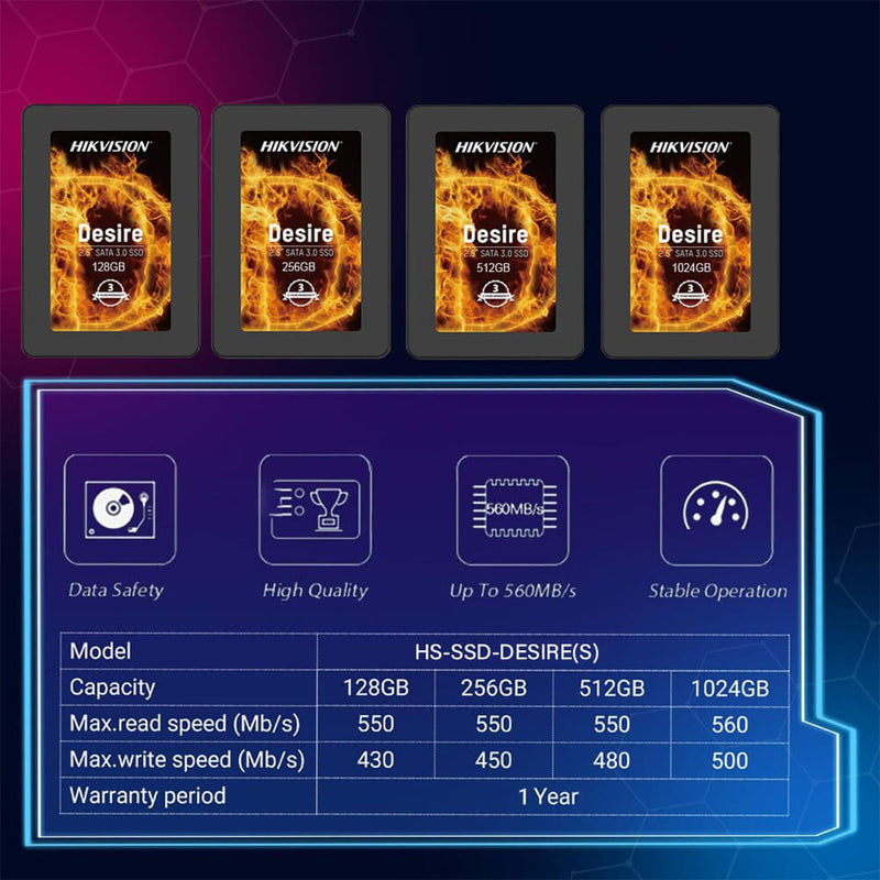 Pakistan G Rasool Ssd Hikvision SSD Desire 128GB 256GB 512GB 1TB for Laptop PC — Paksell.pk