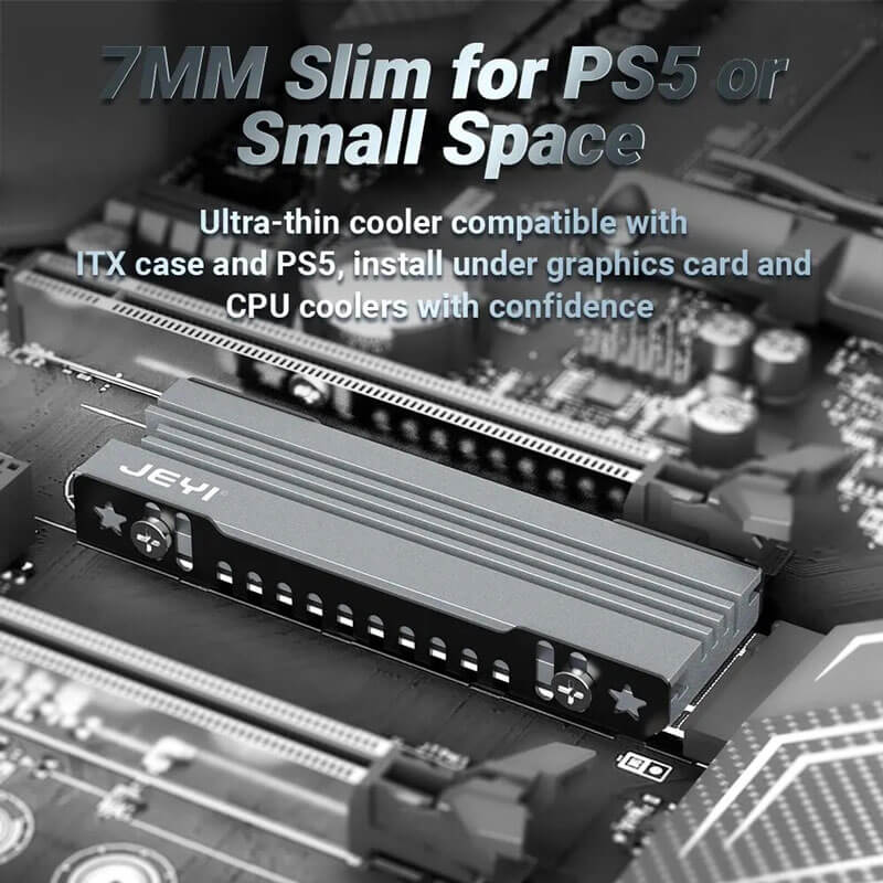Jeyi M.2 SSD Heatsink, NVME NGFF Aluminum Cooler for PS5 PC - Paksell.pk