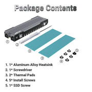 Jeyi M.2 SSD Heatsink, NVME NGFF Aluminum Cooler for PS5 PC - Paksell.pk