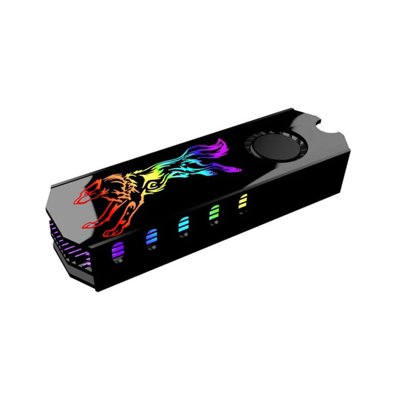 M 2 SSD Heatsink Cooler 5V ARGB M.2 2280 NVMe SSD Cooling Fan - Paksell.pk