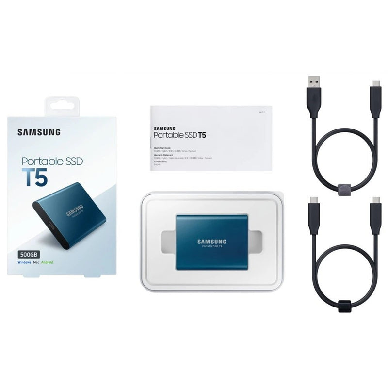 Samsung T5 Portable SSD 500GB USB3.1 Type-C External SSD