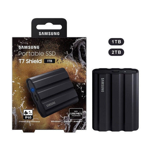 Samsung t7 shield portable ssd black 1tb 2tb