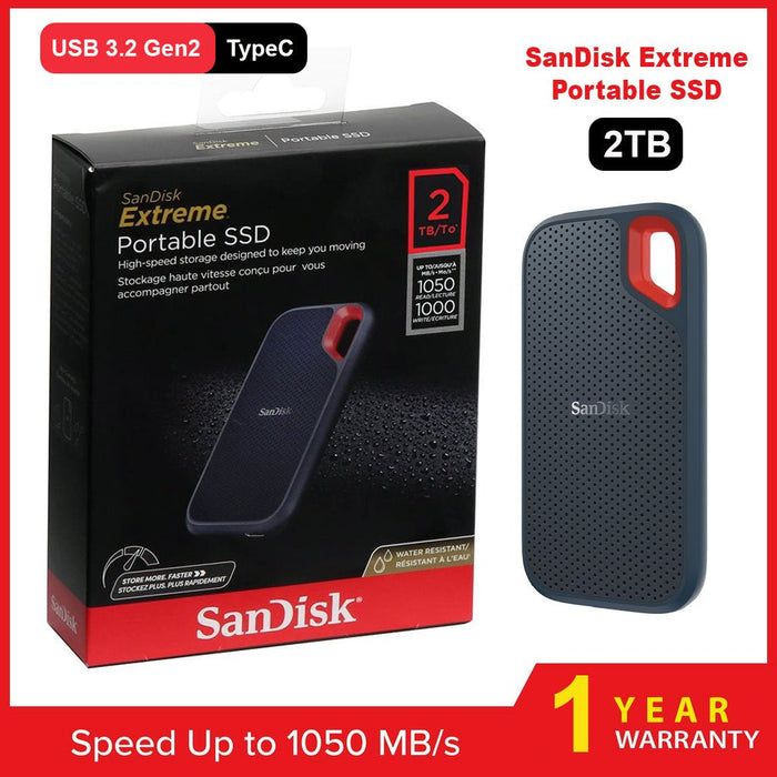 容量2TBSanDisk Extreme portable SSD 2TB