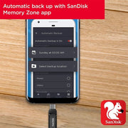 sandisk ultra dual drive go usb type c compatible with typec  mobiles