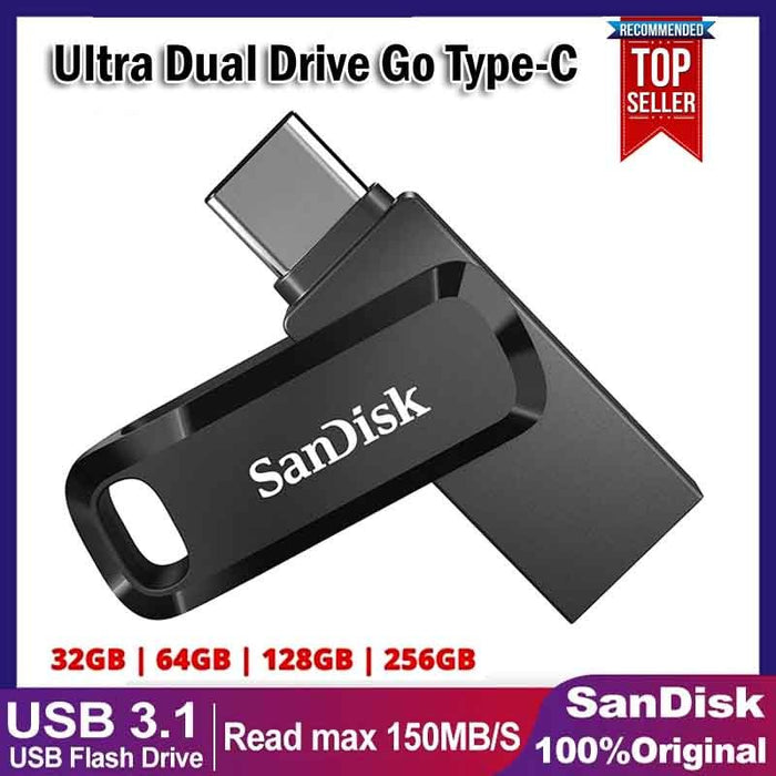  SanDisk 32GB Ultra Dual Drive Go USB Type-C Flash