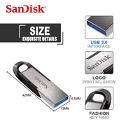 SanDisk Ultra Flair usb size dimension and specification