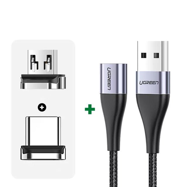 Ugreen Magnetic Data Cable | Type C and Micro USB