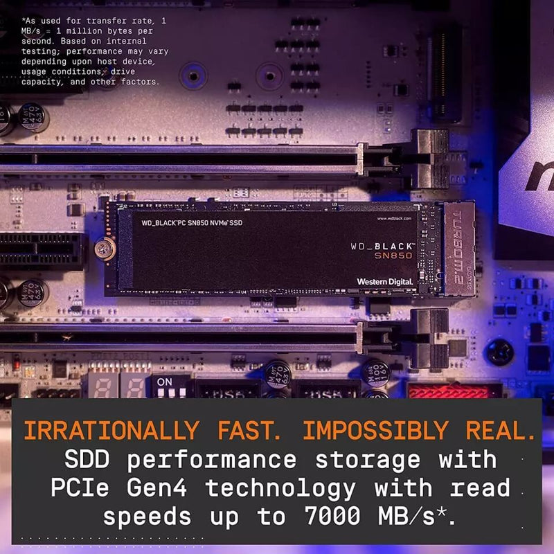 wd black sn850 nvme ssd speed