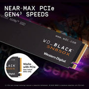 wd black sn850x read write speed