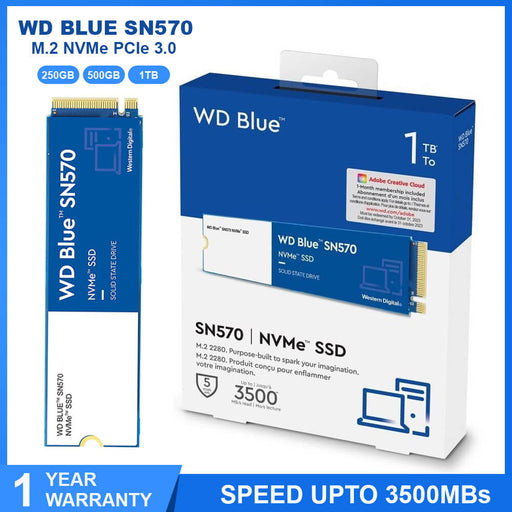 Western Digital - Disque SSD NVMe™ WD Blue SN570 500 Go - SSD